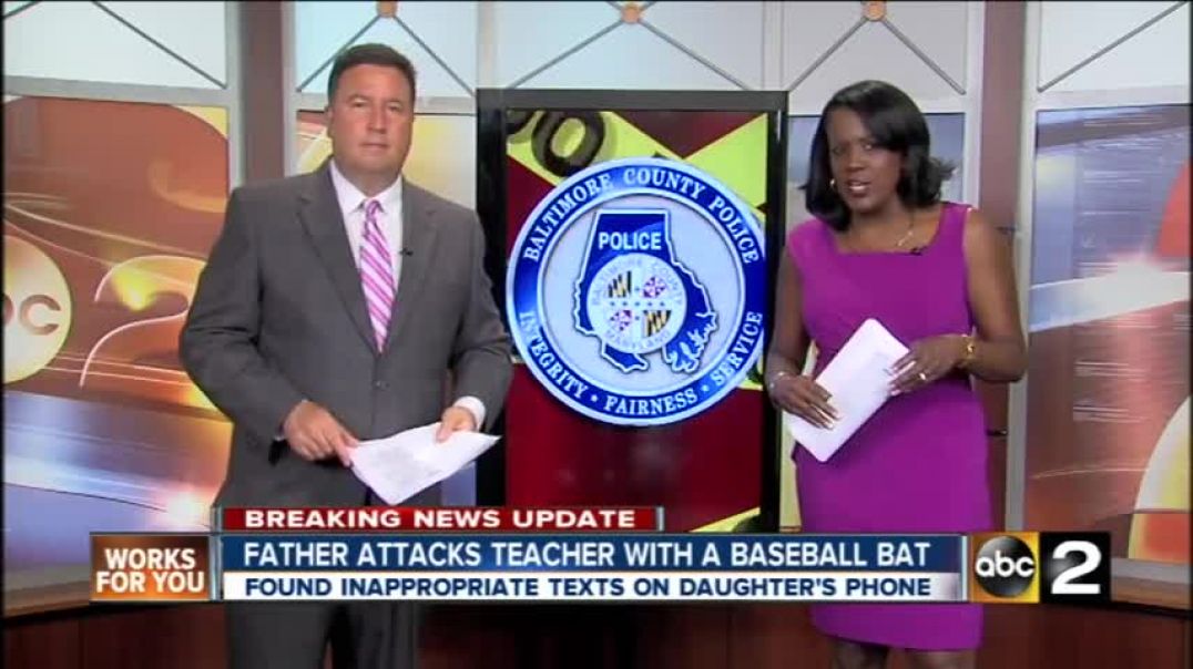 Dad hits teacher with baseball bat after finding inappropriate texts with daughter