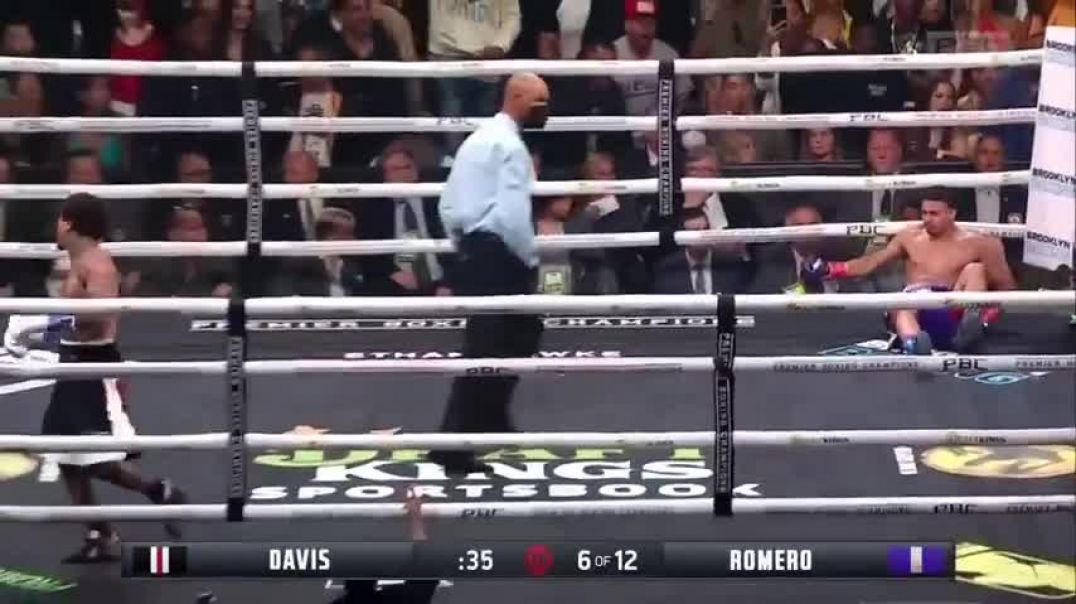 ⁣Gervonta Davis KO's Rolando  Rolly  Romero in RD6