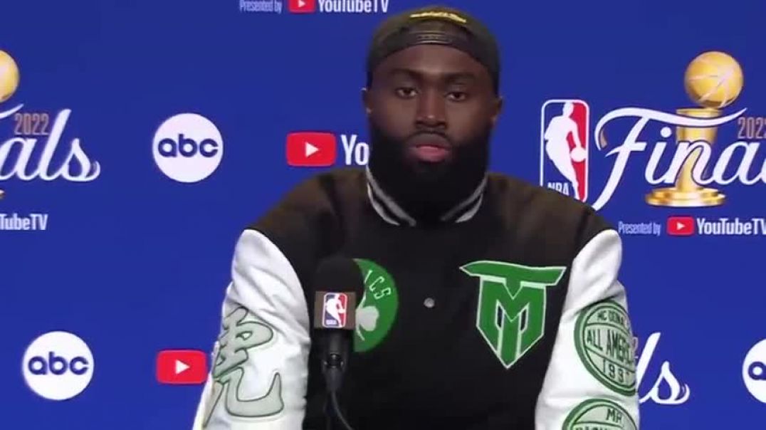 Jaylen Brown Postgame Interview (Game 5)   Warriors vs Celtics   2022 NBA Finals