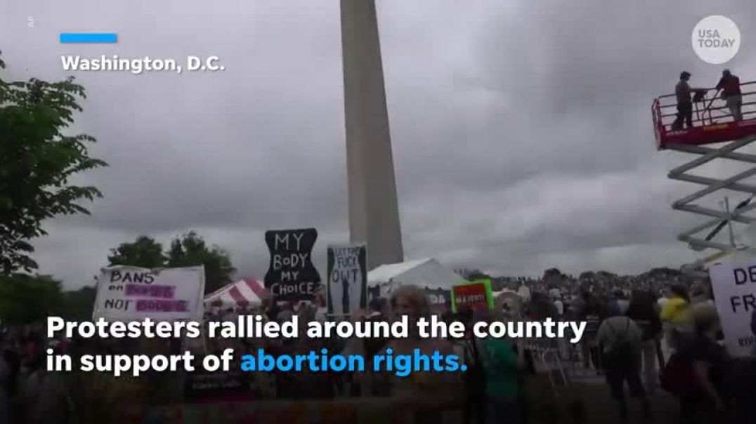 Abortion-rights advocates gather nationwide to protest Supreme Court   USA TODAY