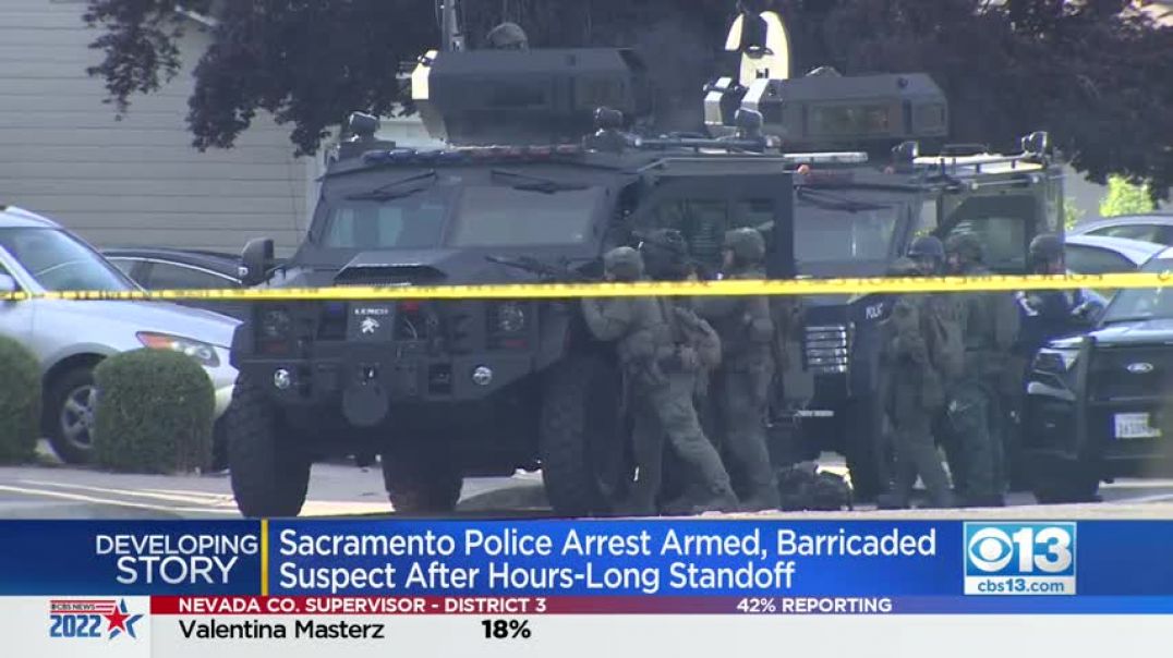 Sacramento Police Arrest Armed, Barricaded, Suicidal Suspect After Hours-Long Standoff