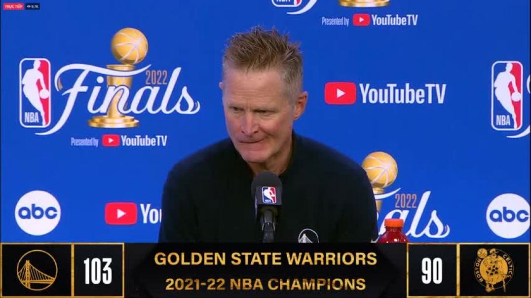 Kerr on Curry  This is his crowning achievement in what has already been an incredible career