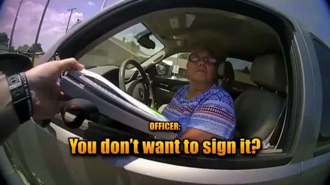 Cop Tases 65-Year-Old Woman in Traffic Stop Gone Wrong