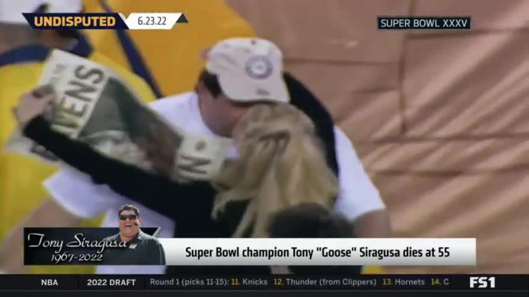 UNDISPUTED   Shannon reacts to Tony Siragusa, a Defensive Lineman Known as Goose, Dies at 55