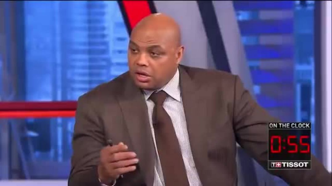 Shaq gets pissed because Chuck cuts him off