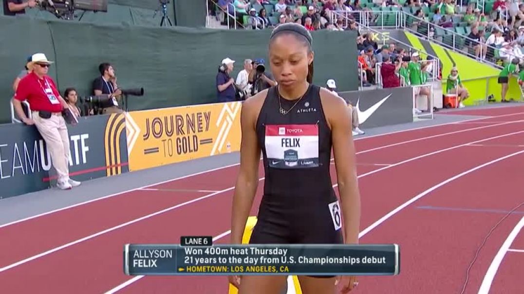 Allyson Felix BARELY survives and advances to one last Nationals final   NBC Sports