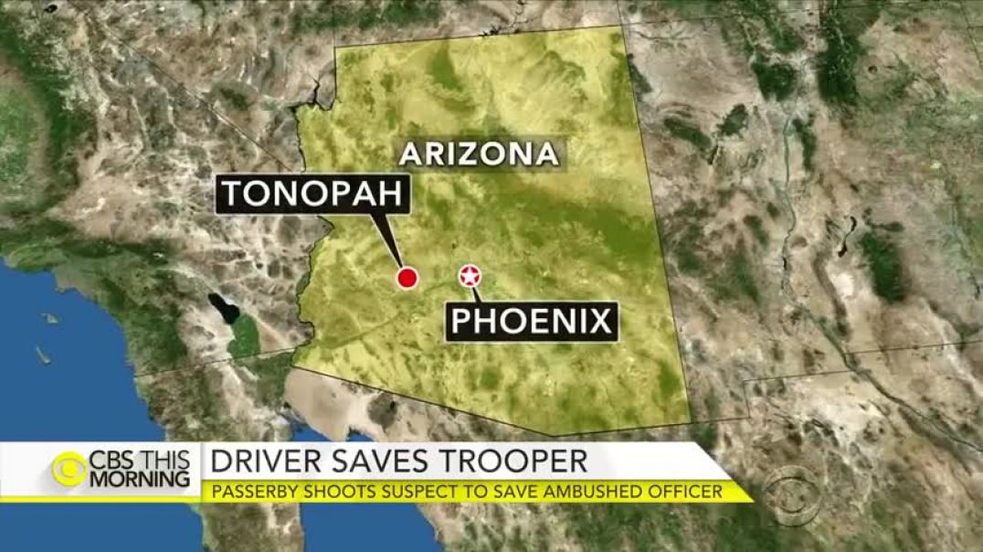 Driver passing by shoots suspect to save ambushed Ariz. trooper