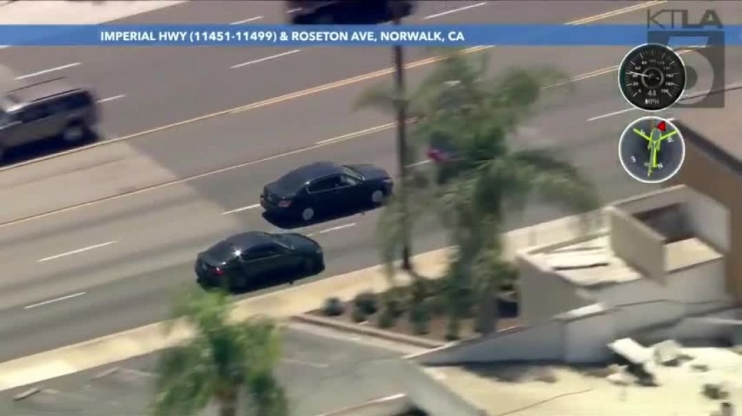 Driver, passenger in custody following wild pursuit in Los Angeles County