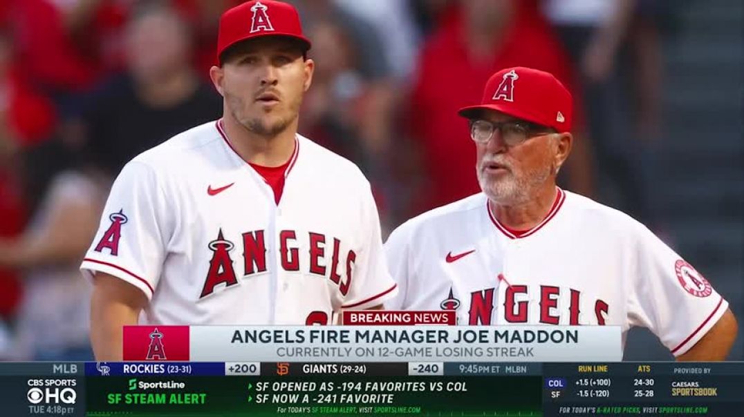 Los Angeles Angels FIRE manager Joe Maddon   CBS Sports HQ