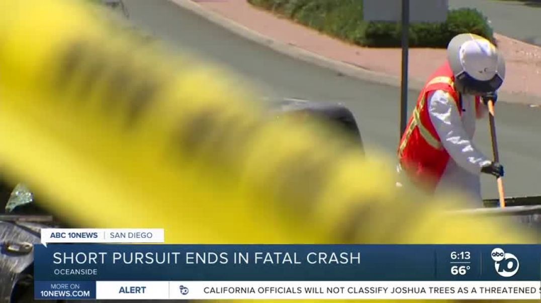 Short pursuit ends in fatal crash