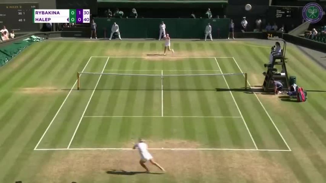 Elena Rybakina vs Simona Halep   Match Highlights   Wimbledon 2022