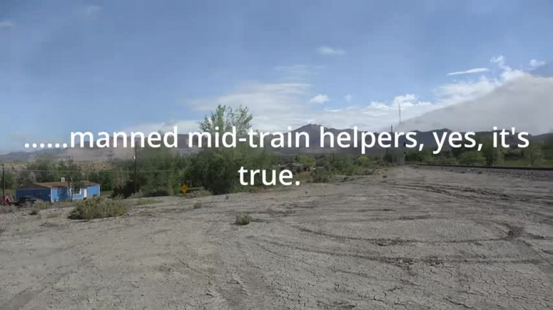 Helper, Utah w California Zephyr, manned helper units for a coal train and two locals