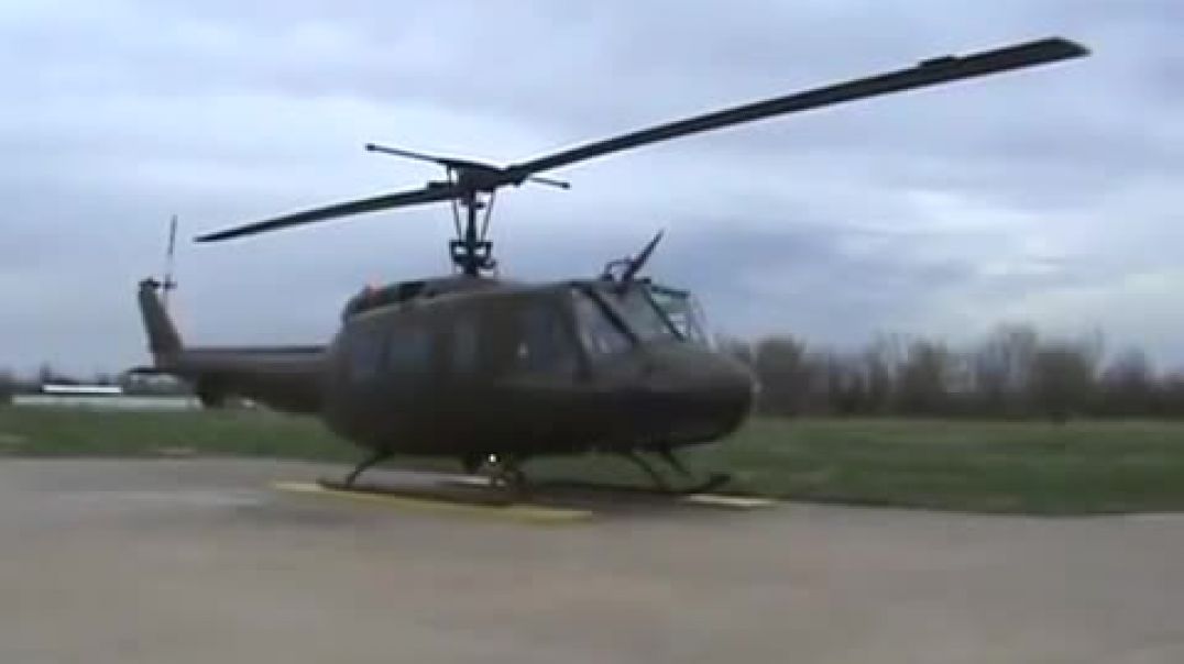Bell UH-1 Huey Helicopter Start-up