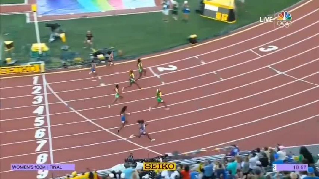 Shelly Ann Fraser pryce 10.67! to win the Women 100m final at the World championship 2022