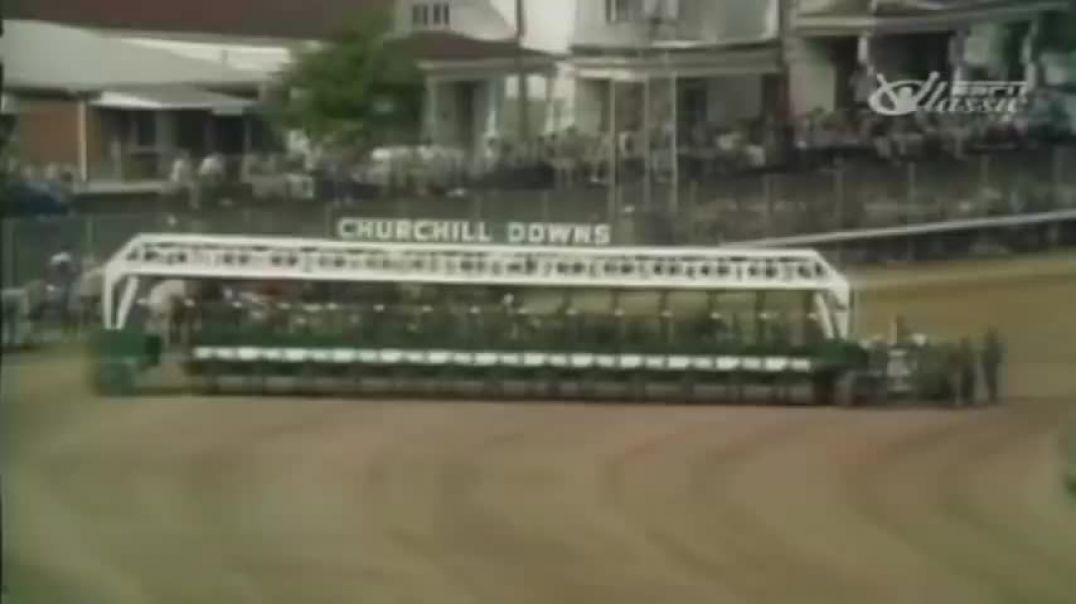 Secretariat - Triple Crown Race, o maior cavalo de corrida da história. Wins Kentucky Derby.