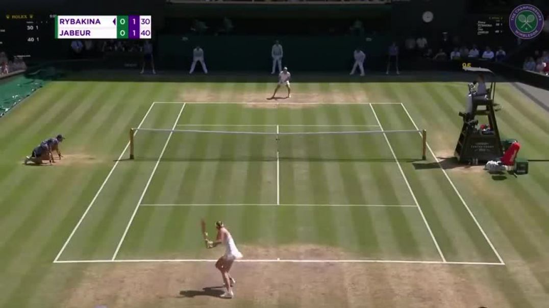 Elena Rybakina vs Ons Jabeur   Ladies Singles Final Highlights   Wimbledon 2022