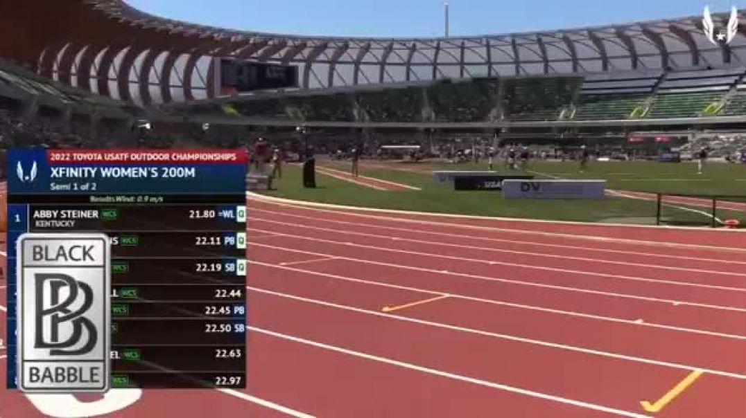 SHA CARRI RICHARDSON LOSES BADLY IN 200M SEMIFINAL RACE TODAY ELIMINATED! (US TRIALS 2022)