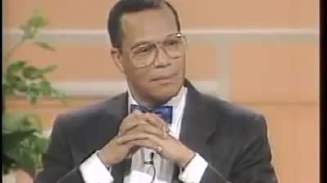 Minister Louis Farrakhan handles the Donahue audience!