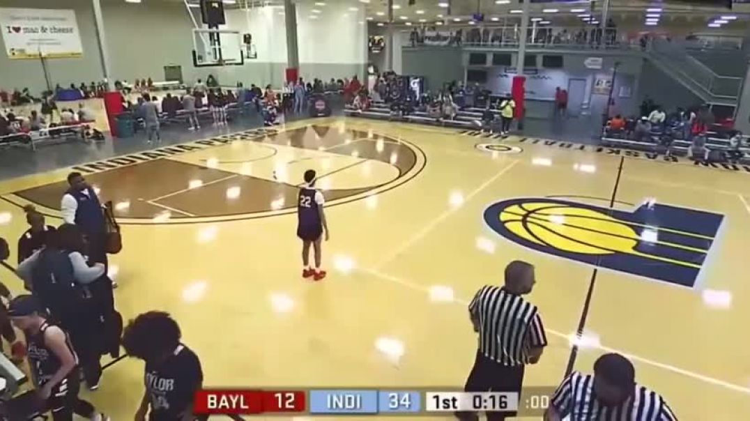 Ref gets body slammed in wild youth basketball brawl   Baylor Basketball and Indiana Elite