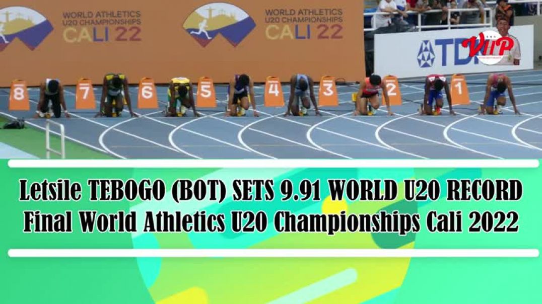 New World U20 Record 9.91s (100m) by Letsile TEBOGO (BOT)