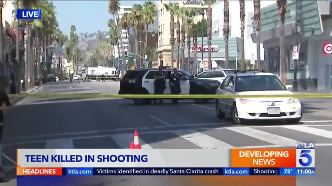 Shooting on Hollywood Walk of Fame leaves teen dead