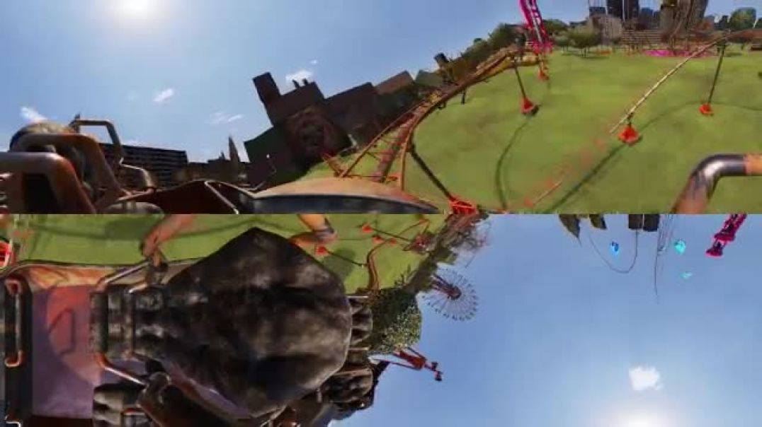 360 VR Video Megalodon Roller Coaster &amp;amp; SIREN HEAD   4K   Escape Shark
