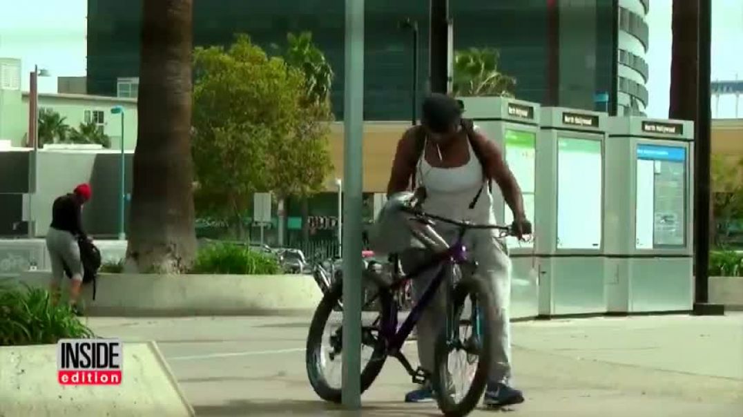 Watch How Long It Takes For A Thief To Snatch A Locked Bicycle