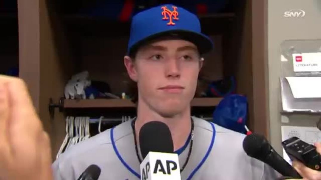 Brett Baty's reaction to hitting a home run in his first MLB at-bat Just pure joy