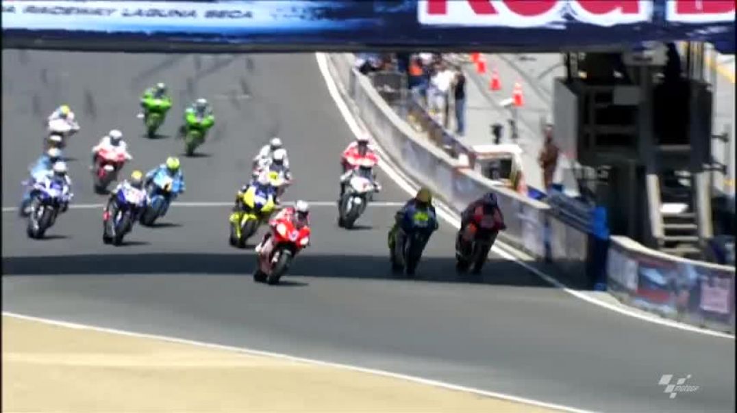 MotoGP Historic Battles -- Rossi vs Stoner Laguna Seca 08