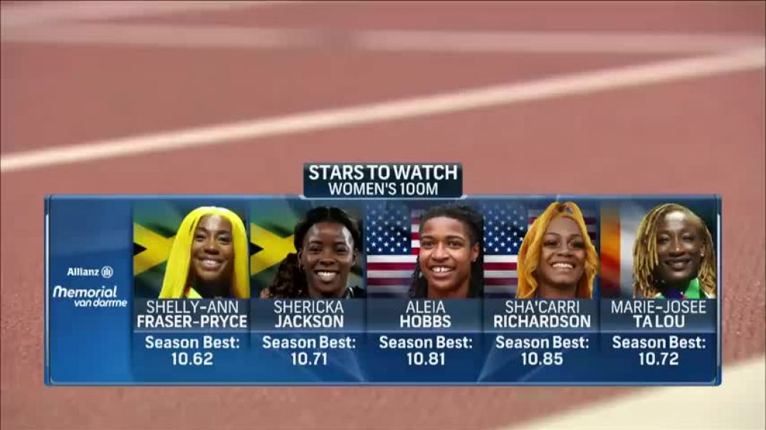 Jamaican World Champs Jackson, Fraser-Pryce duel to the line in epic Brussels 100m   NBC Sports