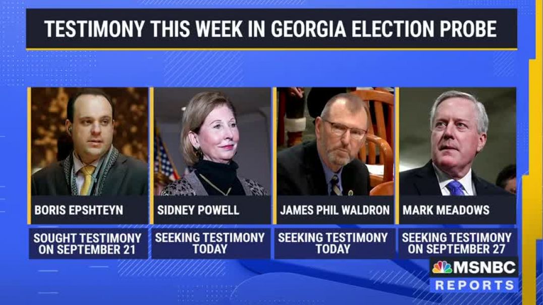 ⁣Trump Attorney Sidney Powell Expected To Testify In Georgia Grand Jury Investigation