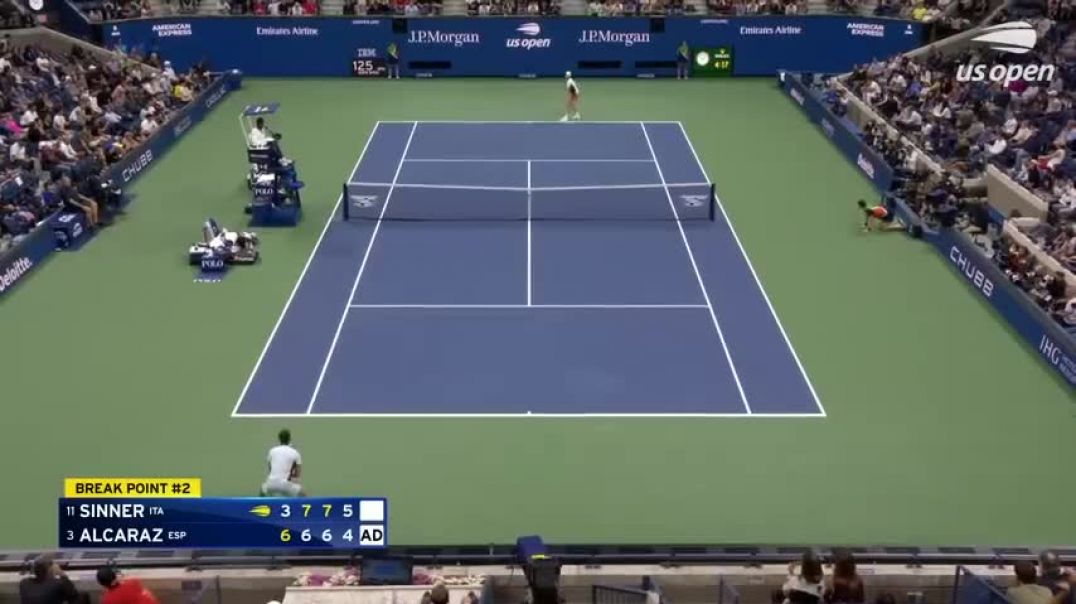 ⁣Carlos Alcaraz's Comeback After Saving Match Point   2022 US Open