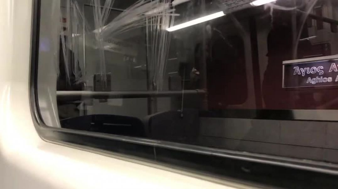 Athens Metro Riding A 2nd Generation Train On Line 2