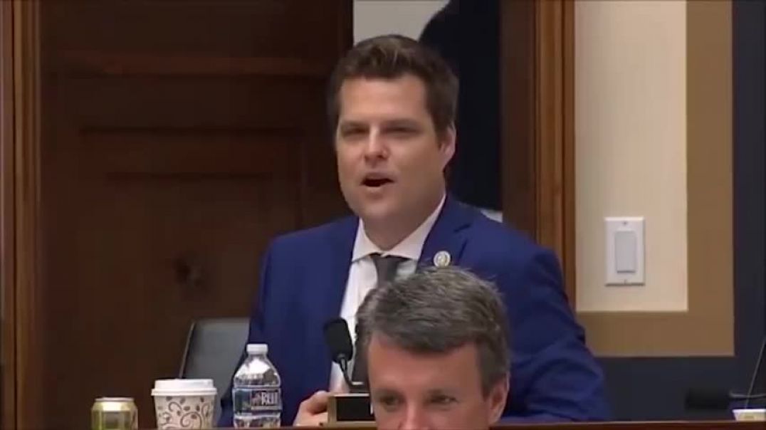 Crowd erupts laughing as witness HUMILIATES Matt Gaetz at hearing