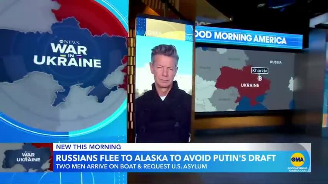 ⁣Russians flee to Alaska to avoid military draft l GMA