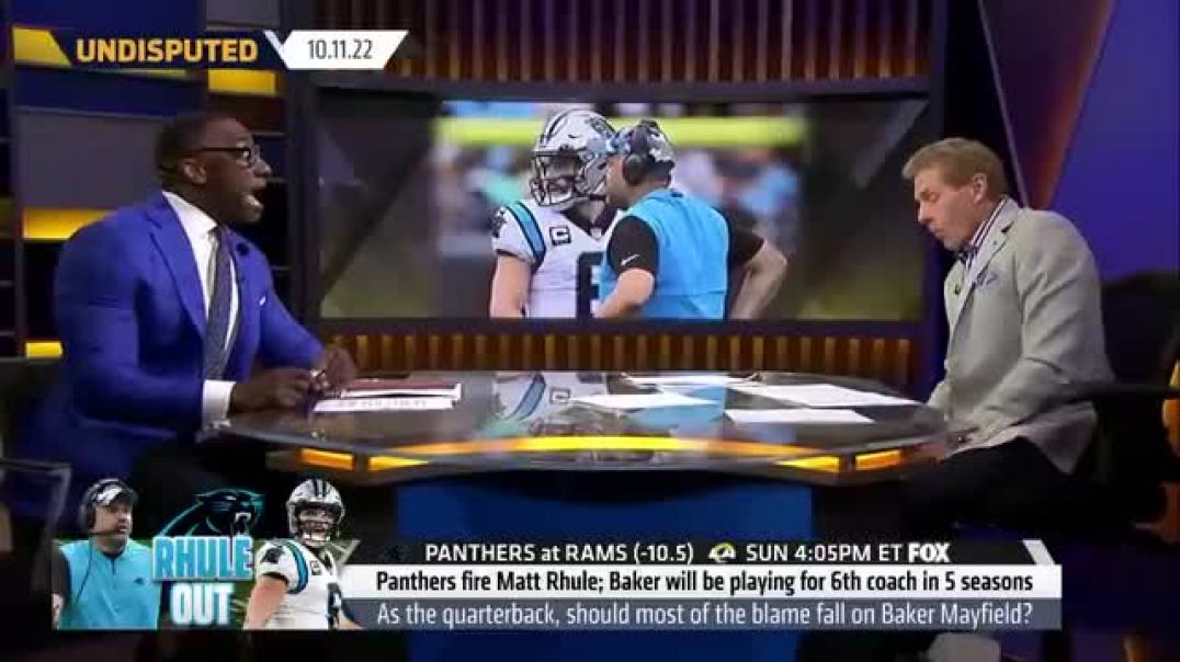 ⁣Is Baker Mayfield to blame for Matt Rhule's firing & Panthers struggles? | NFL | UNDISPUTED