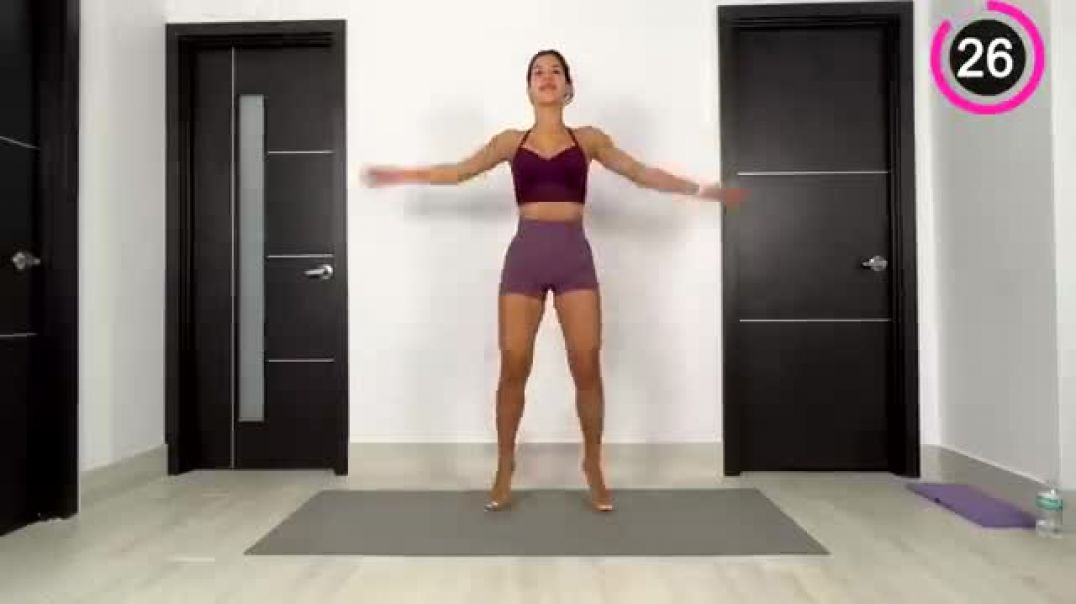 ⁣Slim Stomach, Round Butt, and Sexy Legs Home Workout (No Equipment Needed)!
