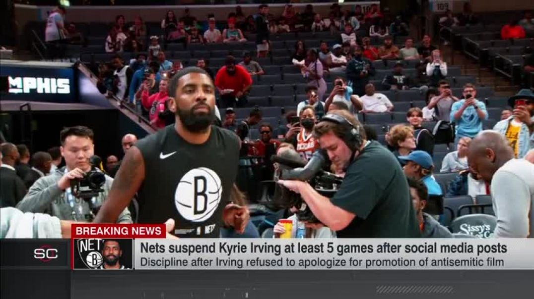 Woj explains Kyrie Irving's suspension by Nets   SportsCenter