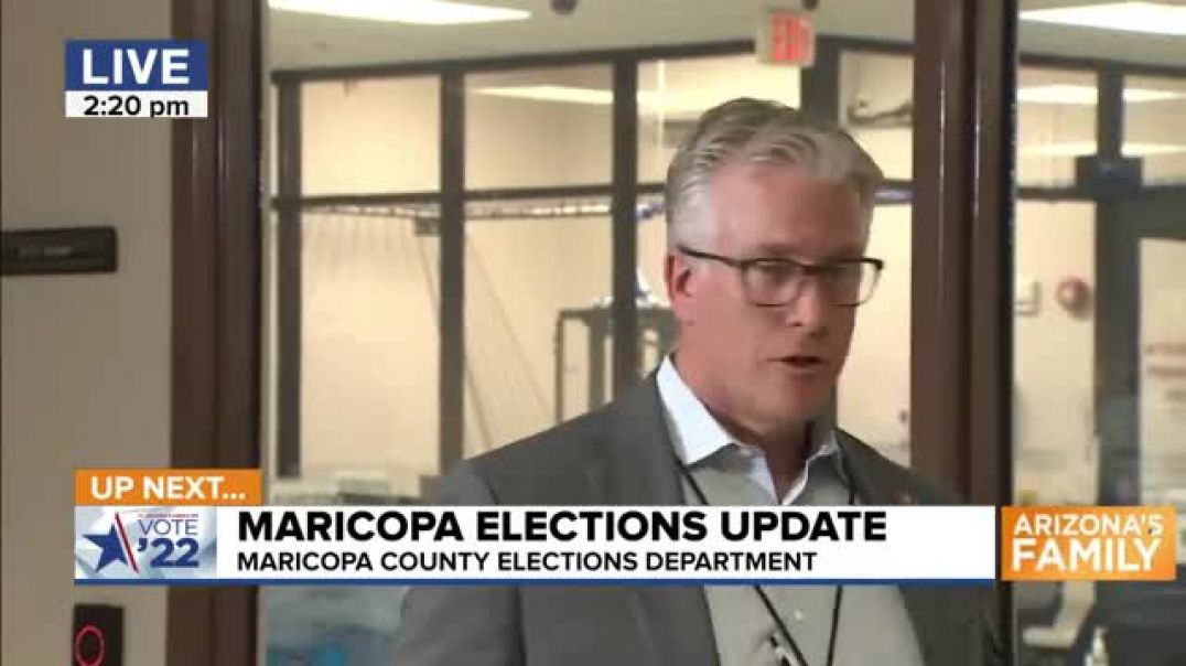 ⁣Watch LIVE Maricopa County officials give update as voting machine problems reported