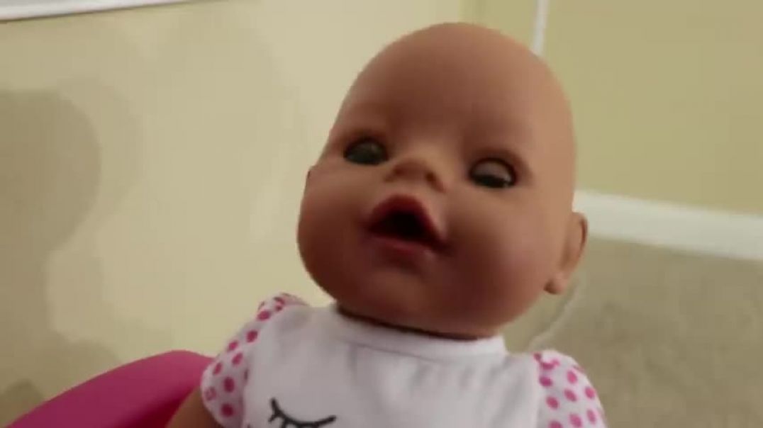 ⁣Emma Pretend Play Babysitting Cry Baby Dolls w  Nursery Playset Girl Toys