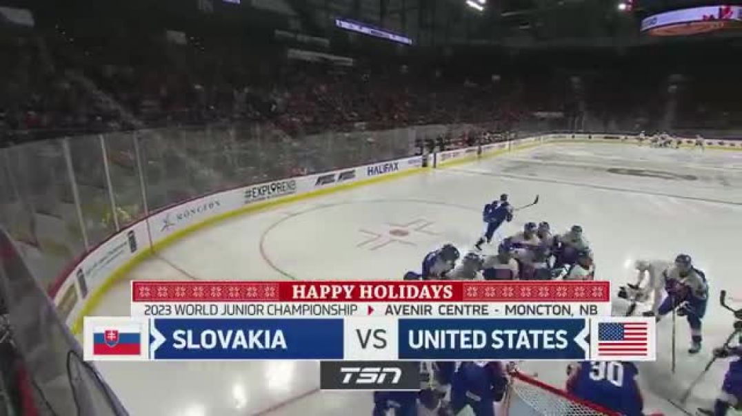 ⁣Slovakia vs. USA - 2023 World Juniors Highlights