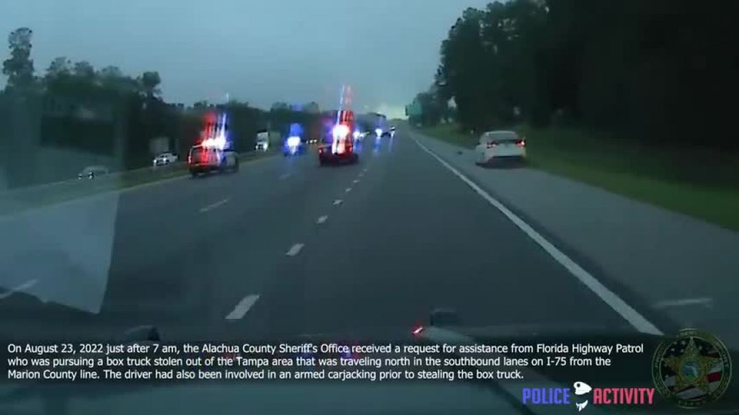 ⁣Florida Man Driving Stolen Box Truck Leads Deputies on a Wild Chase