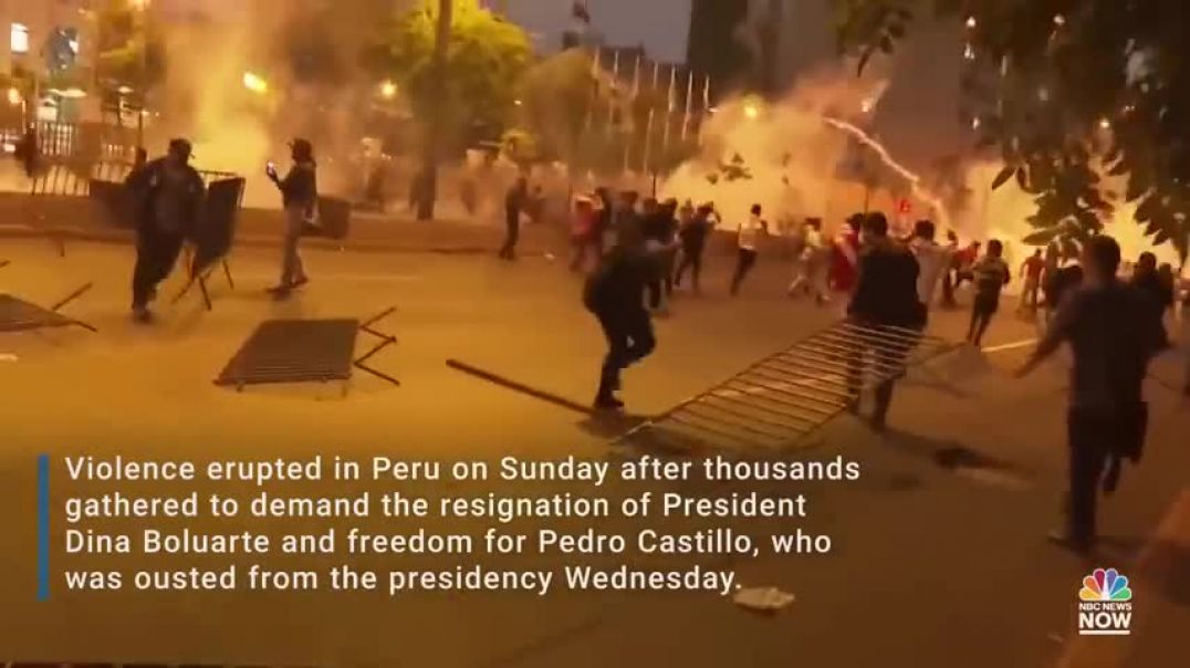 ⁣Deadly Protests In Peru Follow Ouster Of President Pedro Castillo