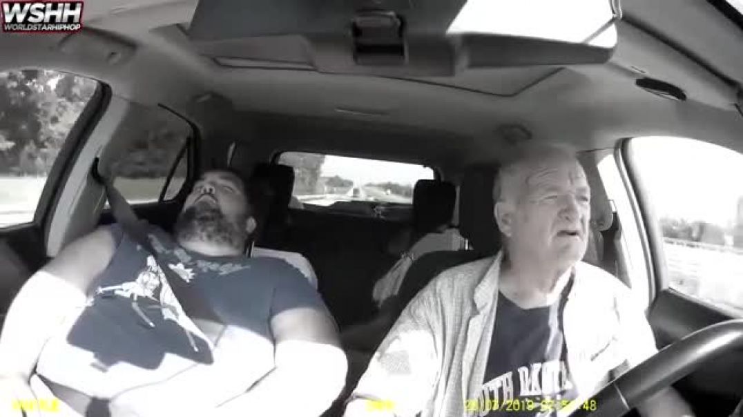 Elderly man falls asleep and blame it on the other driver