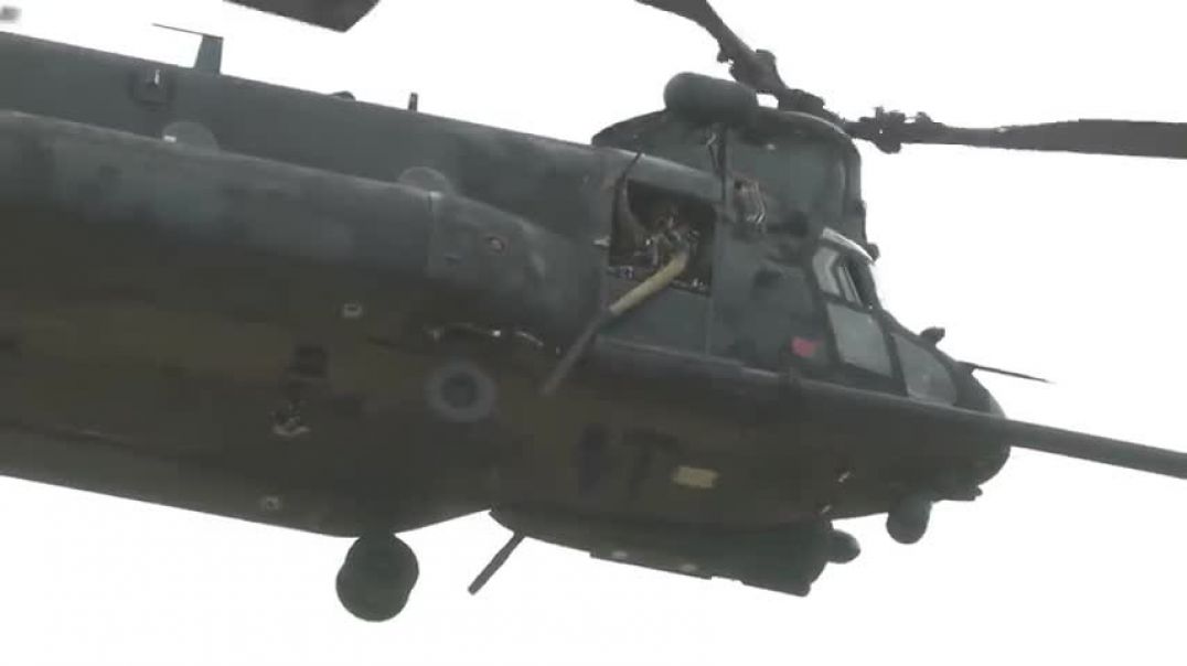 ⁣Here Comes the New MH-47G Chinook Helicopter