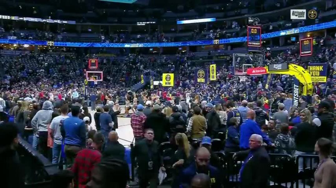 ⁣Nikola Jokic thanks fans after GAME WINNER: 'It's a pleasure to play here!'