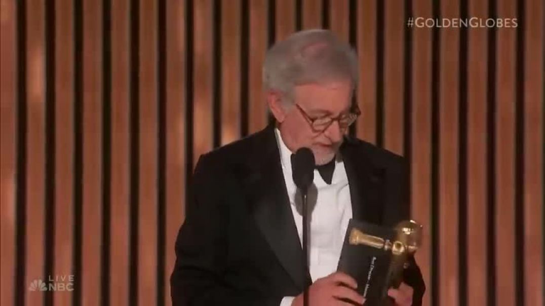 ⁣Steven Spielberg Wins Best Director of a Motion Picture   2023 Golden Globe Awards on NBC