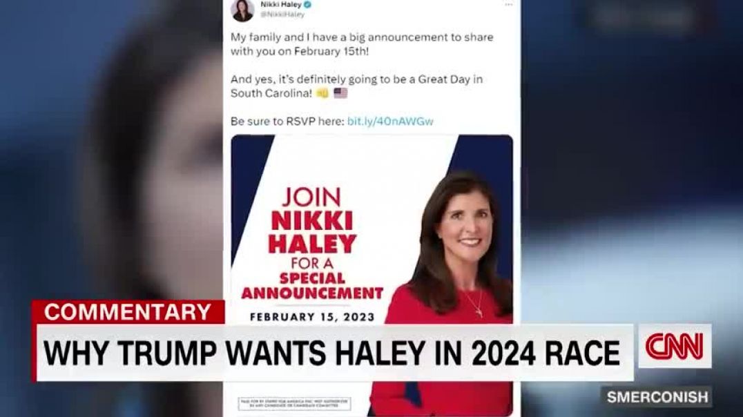 ⁣Why Trump wants Nikki Haley in the race - Opinion