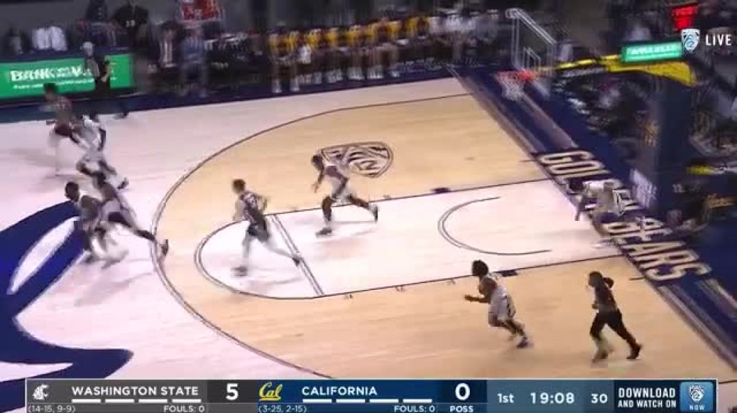 ⁣Washington State vs. California | Game Highlights | College Men's Basketball | 2022-23 Season