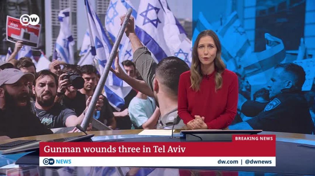 ⁣Police in Israel Three wounded in suspected Tel Aviv attack   DW News